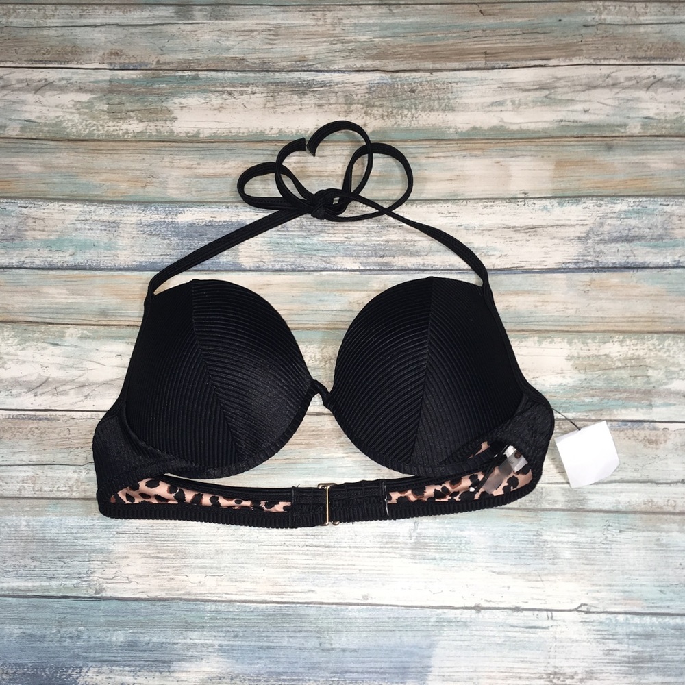 ***NWOT Shade & Shore Black & Chetah Print Bikini - Picture 1 of 3